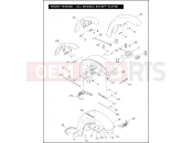 Harley-Davidson 2010 SOFTAIL FAT BOY LO  - FLSTFB FRONT FENDER - ALL MODELS EXCEPT FLSTSB