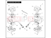 Harley-Davidson 2009 CVO/CUSTOM CVO SOFTAIL SPRINGER  - FXSTSSE3 HANDLEBAR SWITCHES