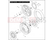 Harley-Davidson 2009 DYNA DYNA FAT BOB  - FXDF FRONT WHEEL - CAST & SLOTTED