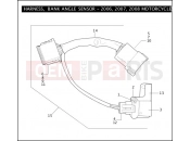 Harley-Davidson 2009 SIDECAR FLHT SIDECAR  - SIDECAR FOR FLHT HARNESS, BANK ANGLE SENSOR FOR 2006, 2007 & 2008 MOTORCYCLES