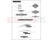 Harley-Davidson 2009 SOFTAIL SOFTAIL DELUXE  - FLSTN FUEL TANK TRIM