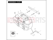 Harley-Davidson 2009 SOFTAIL NIGHT TRAIN  - FXSTB SADDLEBAGS - FLSTC