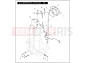 Harley-Davidson 2009 TOURING ULTRA CLASSIC  - FLHTCU REAR BRAKE LINES & MODULE - ABS