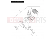 Harley-Davidson 2009 VRSC V-ROD MUSCLE  - VRSCF 105 REAR BRAKE CALIPER