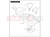 SEAT & BACKREST - Harley-Davidson CVO ULTRA CLASSIC - FLHTCUSE3 2008