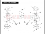 Harley-Davidson 2008 CVO/CUSTOM CVO DYNA  - FXDSE2 HANDLEBAR SWITCHES