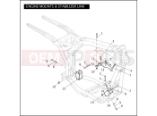 Harley-Davidson 2008 DYNA DYNA STREET BOB  - FXDB ENGINE MOUNTS & STABILIZER LINK