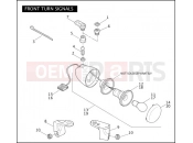 Harley-Davidson 2008 DYNA DYNA STREET BOB  - FXDB FRONT TURN SIGNALS