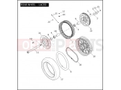 Harley-Davidson 2008 DYNA DYNA STREET BOB  - FXDB REAR WHEEL - LACED