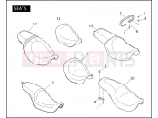 HARLEY-DAVIDSON DYNA FAT BOB  - FXDF SEATS