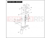 Harley-Davidson 2008 SIDECAR FLHX SIDECAR  - SIDECAR FOR FLHX FRONT FORK - BRACKETS