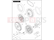 Harley-Davidson 2008 SOFTAIL ROCKER  - FXCW FRONT WHEEL (2 OF 2)
