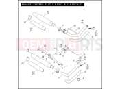 Harley-Davidson 2008 SOFTAIL ROCKER C  - FXCWC EXHAUST SYSTEM - FLST, C & FXST, B, C & FXCW, C