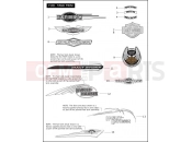 Harley-Davidson 2008 SOFTAIL ROCKER C  - FXCWC FUEL TANK TRIM