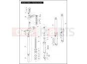 HARLEY-DAVIDSON NIGHT TRAIN  - FXSTB FRONT FORK - FXCW & FXCWC