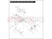 Harley-Davidson 2008 VRSC VRSCAW W/ABS  - VRSCAWA REAR FORK, DEBRIS DEFLECTOR, & BELT GUARD