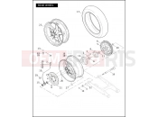 Harley-Davidson 2008 VRSC VRSCAW W/ABS  - VRSCAWA 105 REAR WHEEL