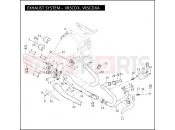 Harley-Davidson 2008 VRSC VRSCDX NIGHT ROD SPECIAL  - VRSCDX EXHAUST SYSTEM - VRSCDX, VRSCDXA