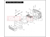 Harley-Davidson 2007 DYNA DYNA STREET BOB  - FXDB BATTERY TRAY & BATTERY