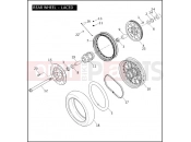 Harley-Davidson 2007 DYNA DYNA LOW RIDER  - FXDL REAR WHEEL - LACED