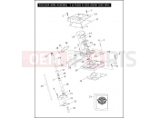 Harley-Davidson 2007 SOFTAIL SPRINGER CLASSIC  - FLSTSC ROCKER ARM ASSEMBLY & PUSH RODS - TWIN CAM 96â¢