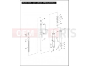 FRONT FORK - LEFT & RIGHT (FAIRING MODELS) - Harley-Davidson ROAD KING - FLHR 2007
