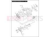 TRANSMISSION BEARINGS & COVERS - Harley-Davidson ROAD KING - FLHR 2007