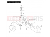 Harley-Davidson 2007 VRSC VRSCD NIGHT ROD  - VRSCD 105 FRONT TURN SIGNALS