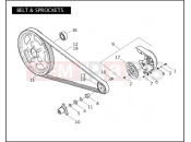 Harley-Davidson 2007 VRSC VRSCDX NIGHT ROD SPECIAL  - VRSCDX BELT & SPROCKETS