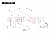 HARLEY-DAVIDSON CVO ULTRA CLASSIC  - FLHTCUSE FRONT FENDER