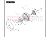 HARLEY-DAVIDSON CVO ULTRA CLASSIC  - FLHTCUSE REAR WHEEL