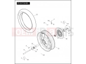 HARLEY-DAVIDSON CVO FAT BOY  - FLSTFSE2 FRONT WHEEL