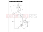 HARLEY-DAVIDSON CVO FAT BOY  - FLSTFSE2 PISTONS & FLYWHEEL ASSEMBLY