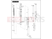 HARLEY-DAVIDSON DYNA STREET BOB  - FXDBI FRONT FORK