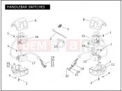 HARLEY-DAVIDSON DYNA SUPER GLIDE  - FXDI HANDLEBAR SWITCHES