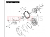 HARLEY-DAVIDSON DYNA SUPER GLIDE  - FXDI REAR WHEEL - LACED