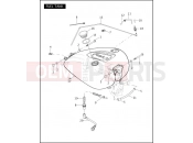 HARLEY-DAVIDSON DYNA WIDE GLIDE  - FXDWGI FUEL TANK