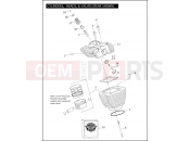 Harley-Davidson 2006 SIDECAR FLHT/I SIDECAR  - SIDECAR FOR FLHT/I CYLINDERS, HEADS & VALVES - TWIN CAM 88â¢