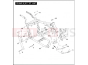 HARLEY-DAVIDSON NIGHT TRAIN  - FXSTB FRAME & JIFFY STAND