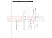 Harley-Davidson 2006 TOURING ELECTRA GLIDE STANDARD  - FLHT FRONT FORK - LEFT & RIGHT (FAIRING MODELS)