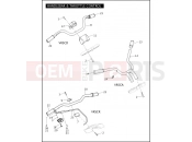 Harley-Davidson 2006 VRSC VRSCA V-ROD  - VRSCA HANDLEBAR & THROTTLE CONTROL