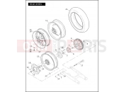 Harley-Davidson 2006 VRSC VRSCA V-ROD  - VRSCA REAR WHEEL