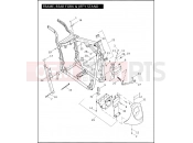 Harley-Davidson 2005 CVO/CUSTOM CVO FAT BOY  - FLSTFSE FRAME, REAR FORK & JIFFY STAND