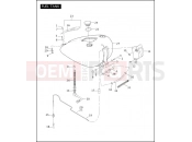 Harley-Davidson 2005 CVO/CUSTOM CVO FAT BOY  - FLSTFSE FUEL TANK