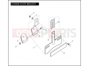 Harley-Davidson 2005 CVO/CUSTOM CVO FAT BOY  - FLSTFSE LICENSE PLATE BRACKET