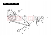 Harley-Davidson 2005 CVO/CUSTOM CVO V-ROD  - VRSCSE BELT & SPROCKETS
