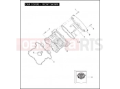 Harley-Davidson 2005 CVO/CUSTOM CVO V-ROD  - VRSCSE CAM COVERS - FRONT SHOWN
