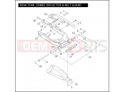 HARLEY-DAVIDSON DYNA SUPER GLIDE CUSTOM  - FXDCI REAR FORK, DEBRIS DEFLECTOR & BELT GUARD