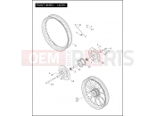 HARLEY-DAVIDSON DYNA SUPER GLIDE  - FXDI FRONT WHEEL - LACED
