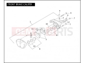 HARLEY-DAVIDSON DYNA WIDE GLIDE  - FXDWG FRONT BRAKE CALIPER